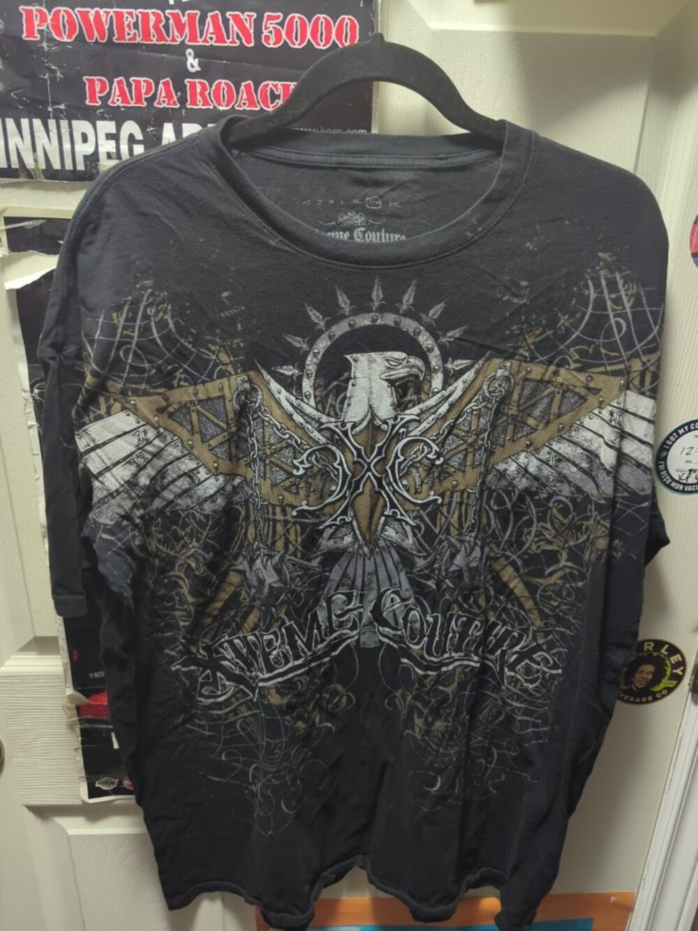 Vintage Y2K Xtreme Couture Grunge Emo Afflicted Style 2XL
